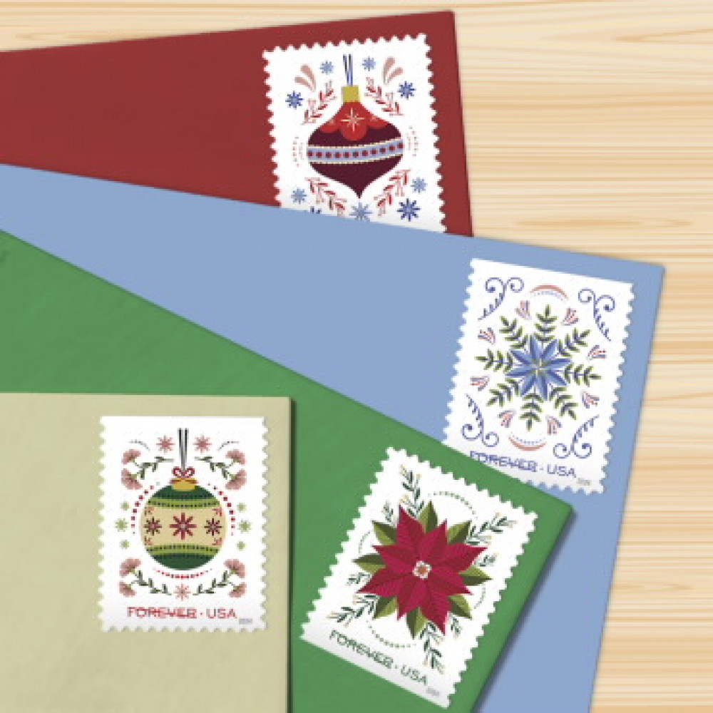 (2024) Holiday Joy Forever Stamps, Book of 20|Multiple Stamp Designs