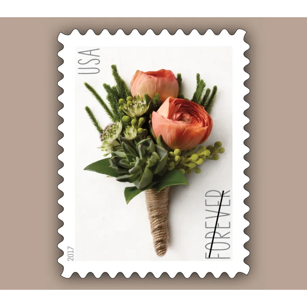 (2017) USPS Celebration Boutonniere Forever Stamps