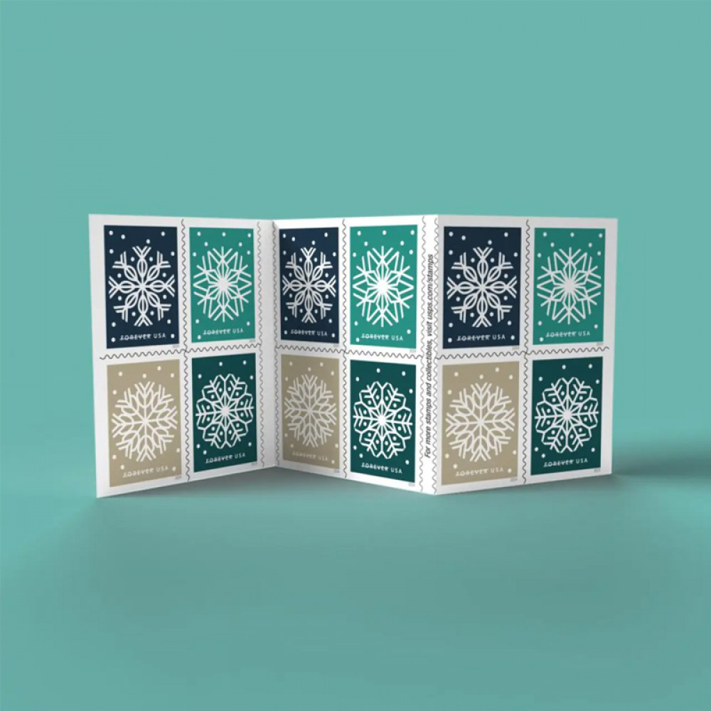 (2024) Winter Whimsy Stamps, Book of 20 Forever | Multiple Stamp Designs