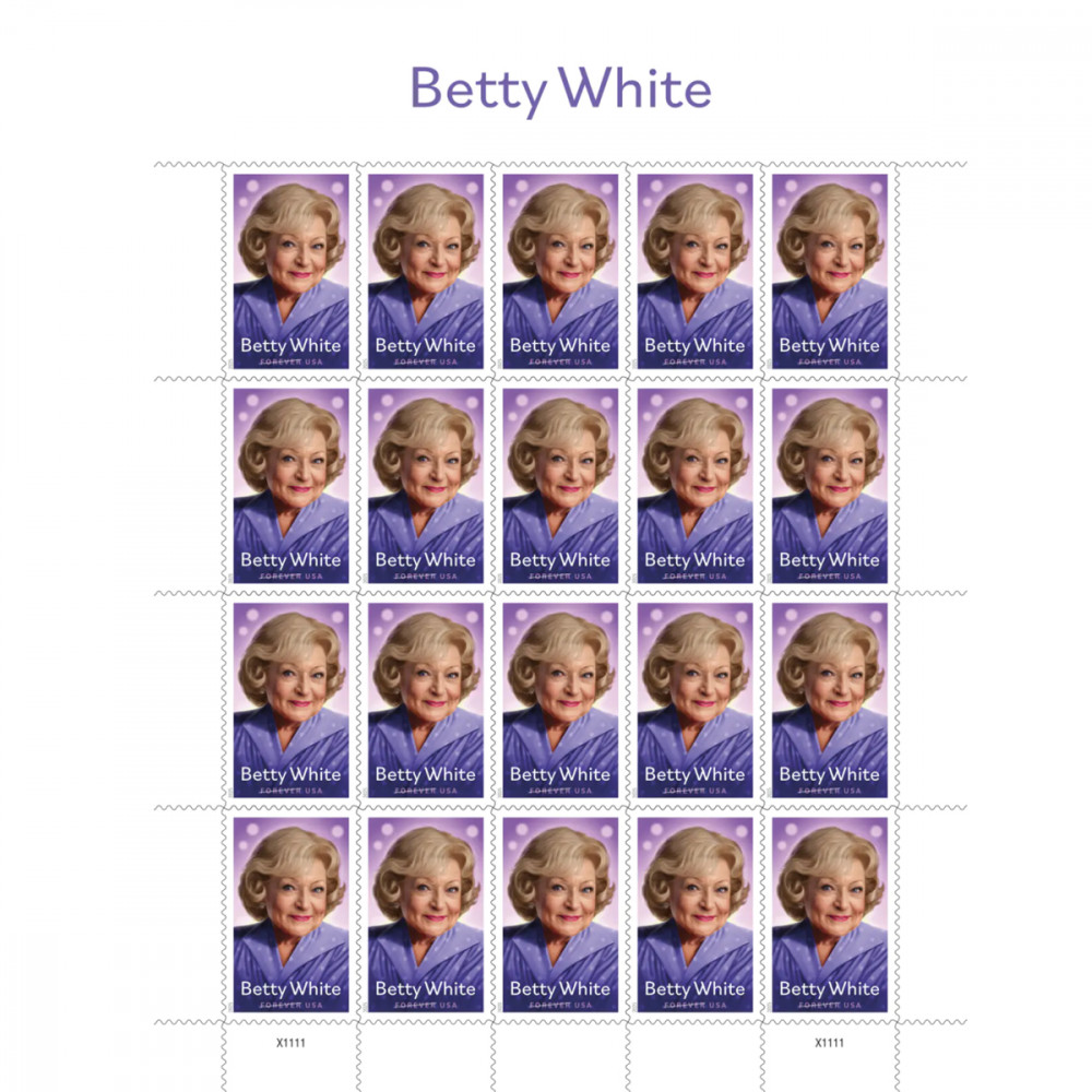 (2025) Betty White Stamps Sheet of 20