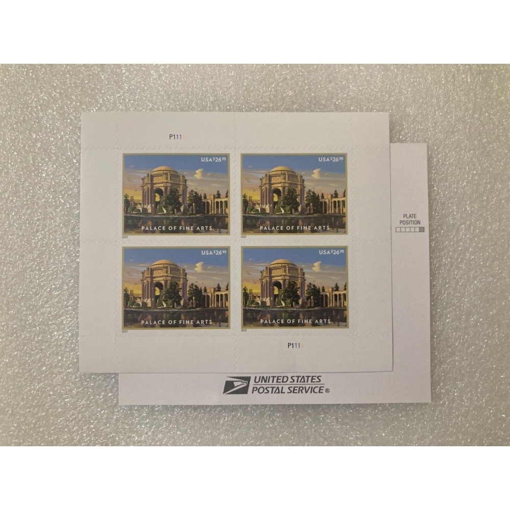 (2022) Palace of Fine Arts Stamps, Pane of 4