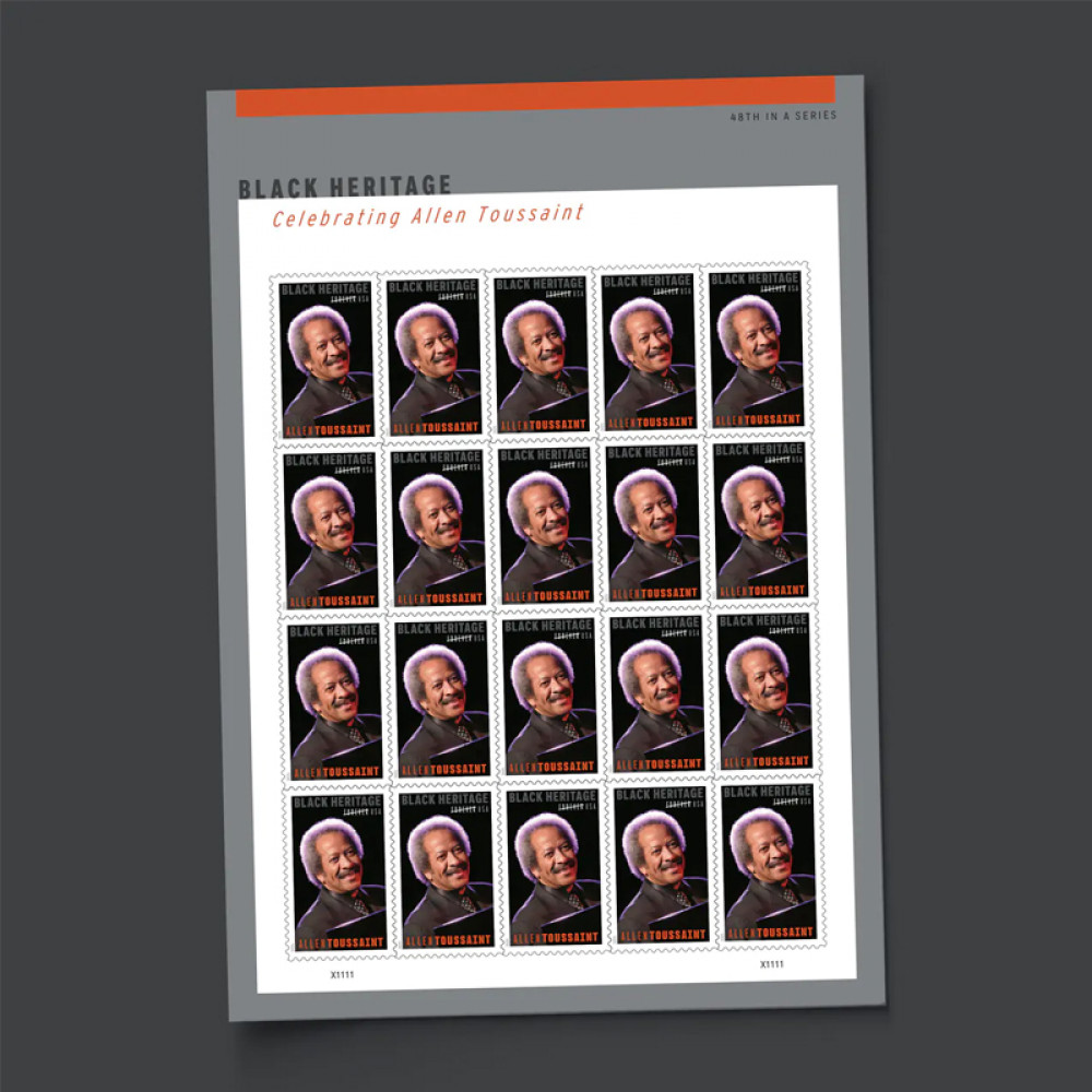 (2025) Allen Toussaint Forever Stamps, Sheet of 20